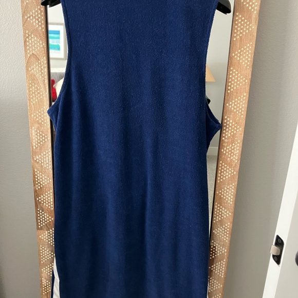 Cabana Life Navy Terry Tunic Dress - Picture 3 of 4